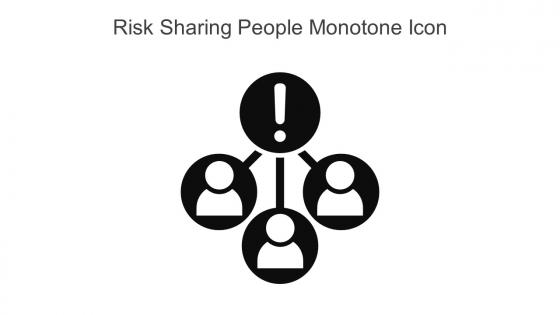 Risk Sharing People Monotone Icon In Powerpoint Pptx Png And Editable Eps Format