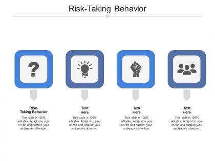 Risk taking behavior ppt powerpoint presentation ideas cpb