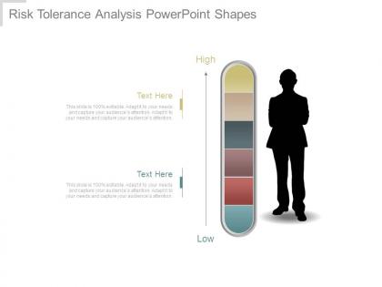 Risk tolerance analysis powerpoint shapes
