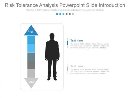 Risk tolerance analysis powerpoint slide introduction
