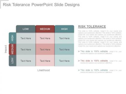 Risk tolerance powerpoint slide designs