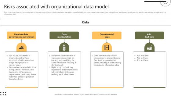 Risks Associated With Organizational Data Model Stewardship By Systems Model