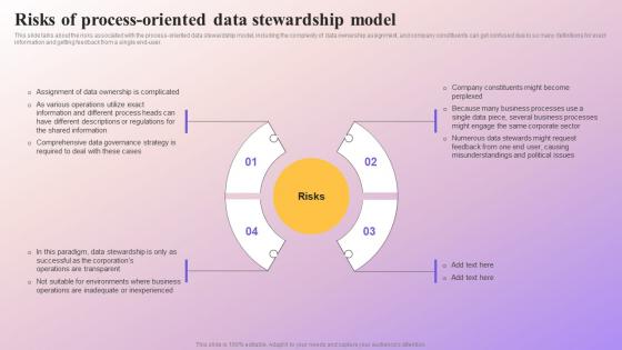 Risks Of Process Oriented Data Stewardship Model Data Subject Area Stewardship Model