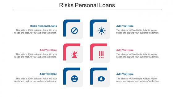 Risks Personal Loans Ppt Powerpoint Presentation File Summary Cpb