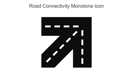 Road Connectivity Monotone Icon In Powerpoint Pptx Png And Editable Eps Format