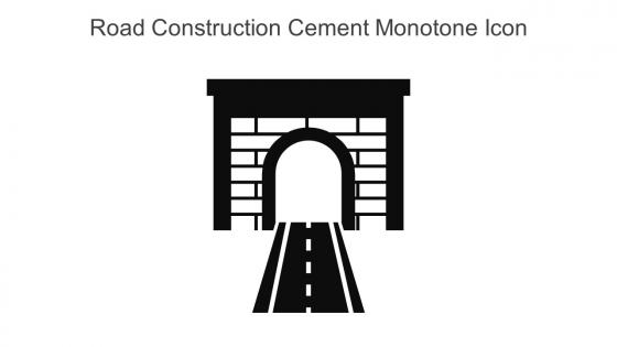 Road Construction Cement Monotone Icon In Powerpoint Pptx Png And Editable Eps Format