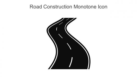 Road Construction Monotone Icon In Powerpoint Pptx Png And Editable Eps Format