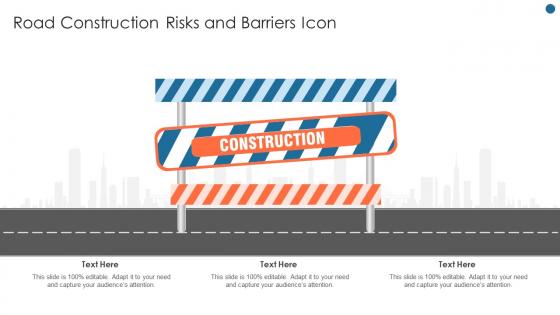 Road Construction Risks And Barriers Icon