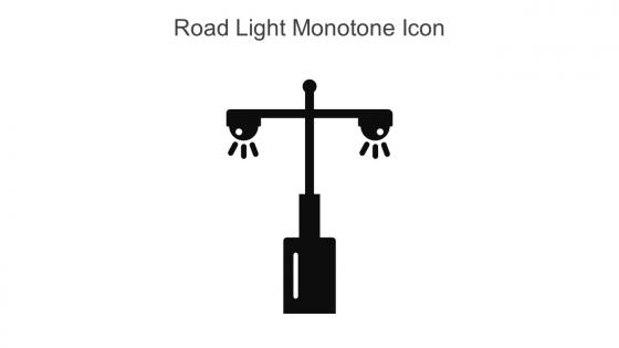 Road Light Monotone Icon In Powerpoint Pptx Png And Editable Eps Format
