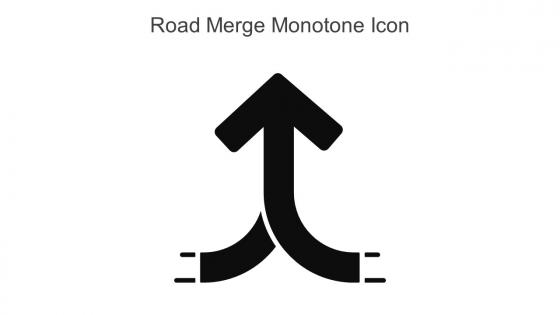 Road Merge Monotone Icon In Powerpoint Pptx Png And Editable Eps Format