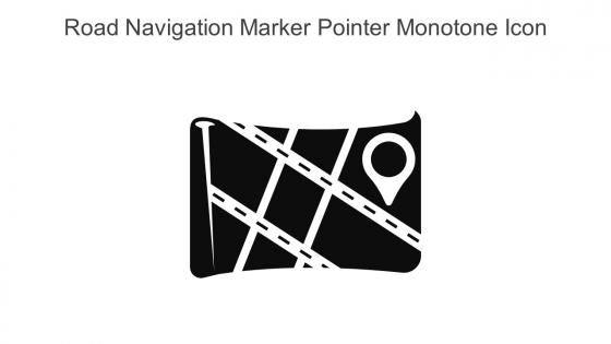 Road Navigation Marker Pointer Monotone Icon In Powerpoint Pptx Png And Editable Eps Format