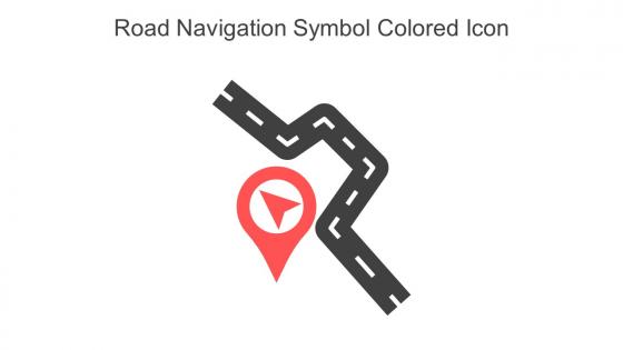 Road Navigation Symbol Colored Icon In Powerpoint Pptx Png And Editable Eps Format