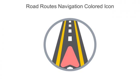 Road Routes Navigation Colored Icon In Powerpoint Pptx Png And Editable Eps Format