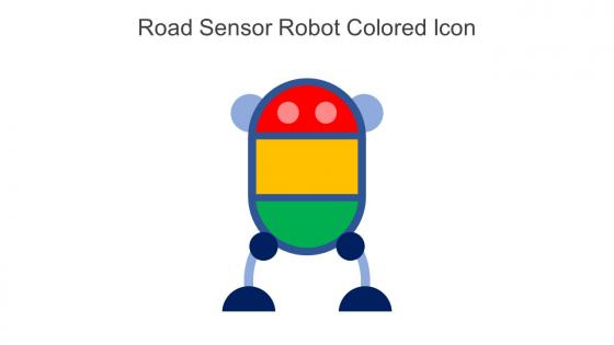 Road Sensor Robot Colored Icon In Powerpoint Pptx Png And Editable Eps Format