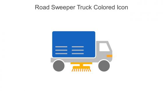 Road Sweeper Truck Colored Icon In Powerpoint Pptx Png And Editable Eps Format