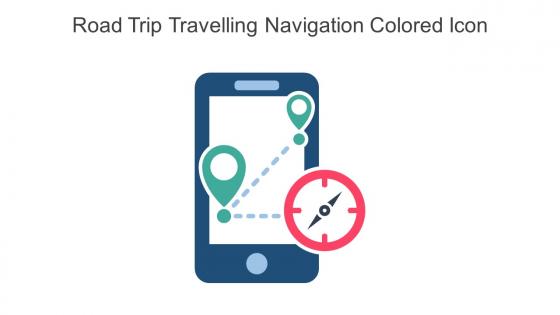 Road Trip Travelling Navigation Colored Icon In Powerpoint Pptx Png And Editable Eps Format