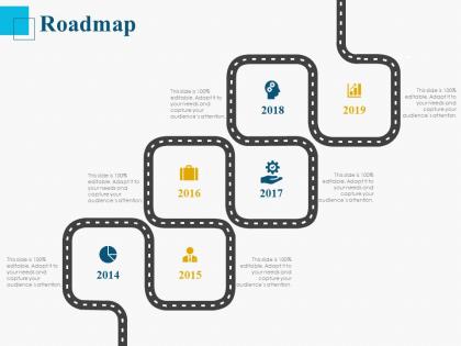 Roadmap 2014 to 2019 m62 ppt powerpoint presentation infographics model