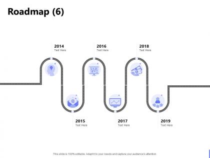 Roadmap 2014 to 2019 ppt powerpoint presentation outline show
