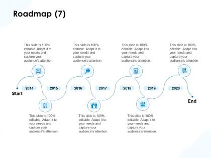 Roadmap 2014 to 2020 l1307 ppt powerpoint presentation slides model