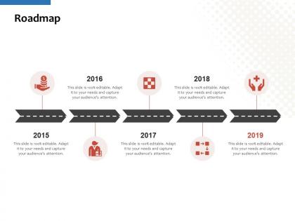Roadmap 2015 to 2019 c1161 ppt powerpoint presentation clipart