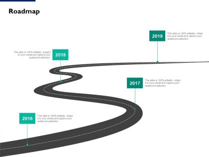 Roadmap 2016 to 2019 l103 ppt powerpoint presentation portfolio clipart