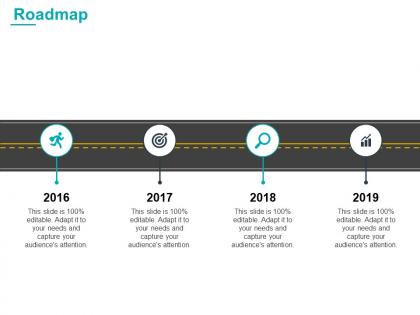 Roadmap 2016 to 2019 l841 ppt powerpoint presentation display