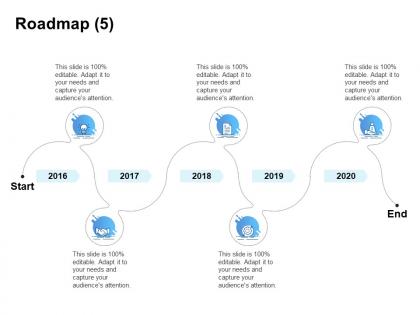 Roadmap 2016 to 2020 c1259 ppt powerpoint presentation infographic template information