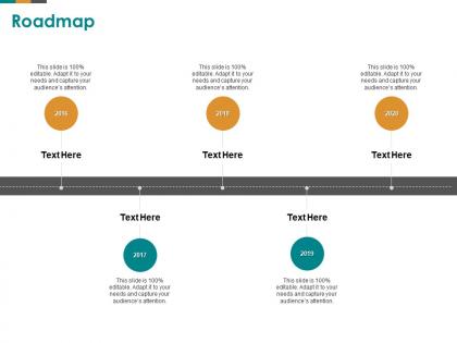 Roadmap 2016 to 2020 m2613 ppt powerpoint presentation styles pictures
