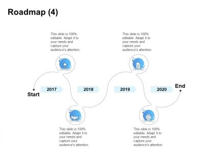 Roadmap 2017 to 2020 c1258 ppt powerpoint presentation professional information