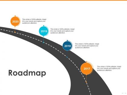 Roadmap 2017 to 2020 n256 powerpoint presentation grid