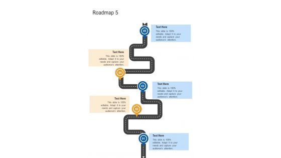 Roadmap 5 Laundry Services One Pager Sample Example Document