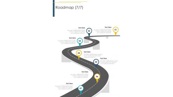 Roadmap Accounting Services Proposal Template One Pager Sample Example Document