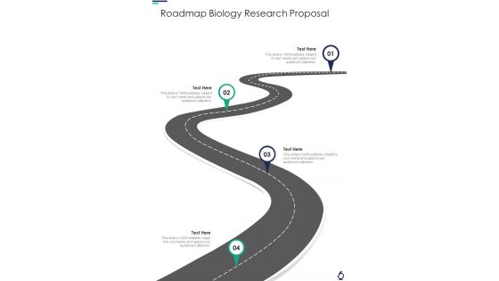 Roadmap Biology Research Proposal One Pager Sample Example Document