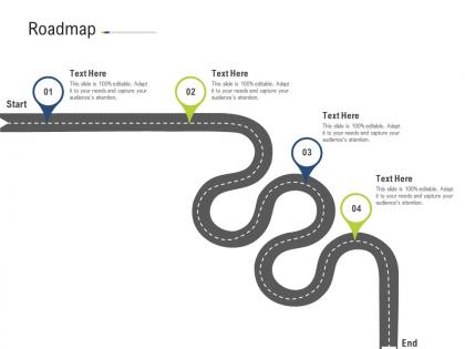 Roadmap brand upgradation ppt template