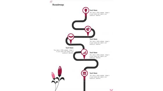 Roadmap Business Proposal For Event Floral Company One Pager Sample Example Document