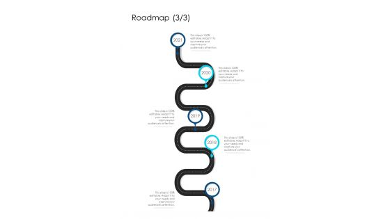 Roadmap Copywriting Proposal Template One Pager Sample Example Document