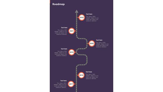 Roadmap Credit Control Process Proposal One Pager Sample Example Document