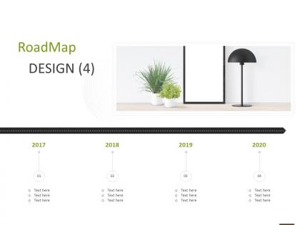 Roadmap design 2017 to 2020 l1068 ppt powerpoint presentation file