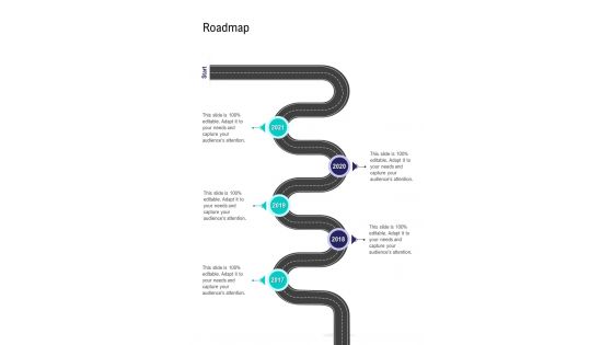 Roadmap E Mail Marketing Proposal One Pager Sample Example Document