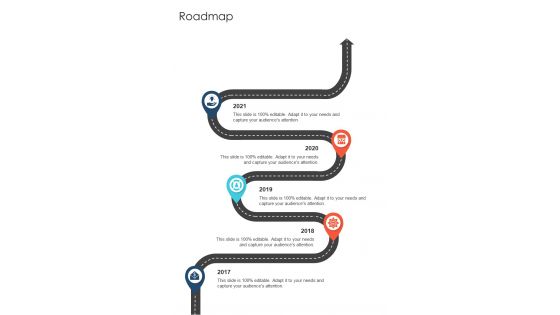 Roadmap Film And Digital Media Proposal One Pager Sample Example Document
