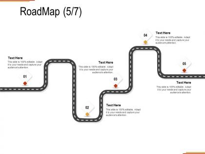 Roadmap five stage c1289 ppt powerpoint presentation show file formats