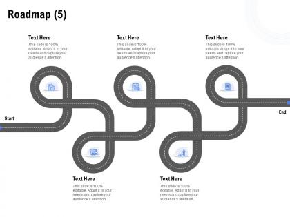 Roadmap five stage l1191 ppt powerpoint presentation icon files