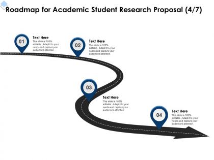 Roadmap for academic student research proposal l1724 ppt powerpoint presentation gallery