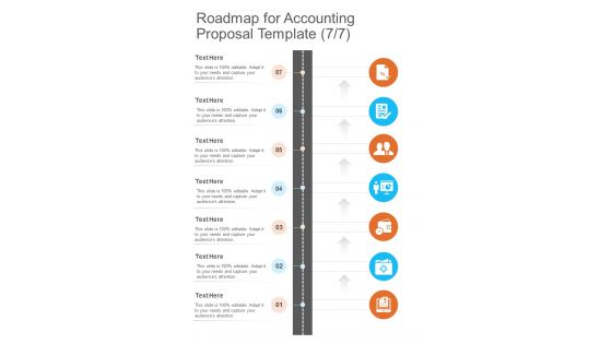 Roadmap For Accounting Proposal Template One Pager Sample Example Document