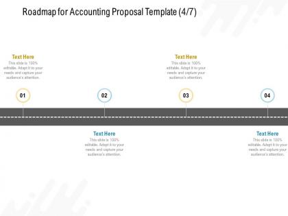 Roadmap for accounting proposal template ppt powerpoint presentation slides images