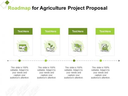 Roadmap for agriculture project proposal ppt powerpoint presentation file ideas