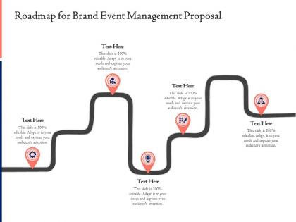 Roadmap for brand event management proposal ppt powerpoint inspiration