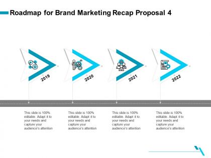 Roadmap for brand marketing recap proposal 4 ppt template