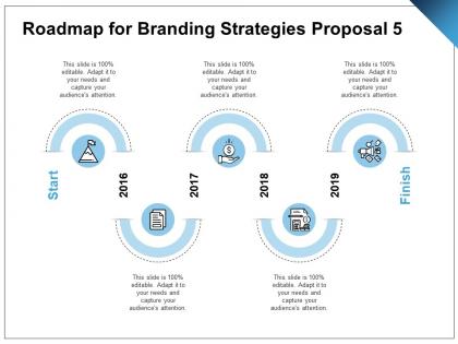 Roadmap for branding strategies proposal a1234 ppt powerpoint presentation pictures