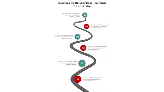 Roadmap For Building Drug Treatment Center Services One Pager Sample Example Document